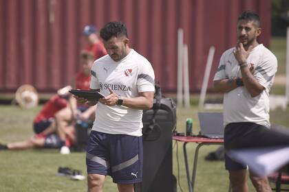 Carlos Tevez durante la pretemporada de Independiente