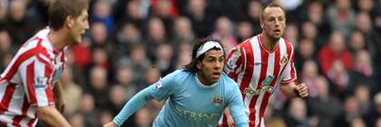 Carlos Tevez no anotó en el empate del City con Sunderland