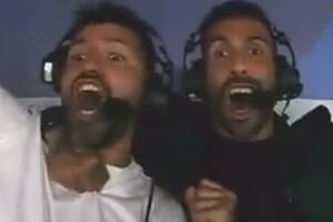 Carlos Tevez y Sergio Aguero en la transmisión de StarPlus