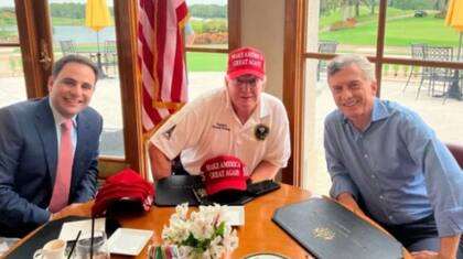 Carlos Trujillo, Donald Trump y Mauricio Macri