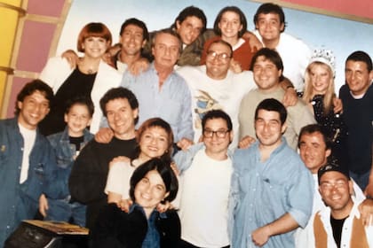 El elenco humorístico de VideoMatch, en tiempos de auge del programa