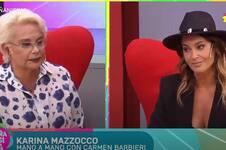 Carmen Barbieri y Karina Mazzocco se dijeron de todo en vivo: desde “no soltás” hasta “me estás volviendo loca”