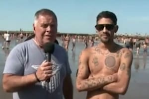 Un famoso humorista fue sorprendido por el meteotsunami mientras transmitía en vivo desde el mar