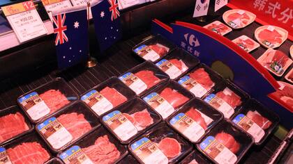 Carne australiana en China