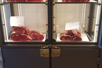 Carne argentina en una boutique de carne de Estocolmo.
