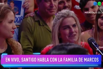 Carola, la madre de Marcos, estuvo en la final de Gran Hermano (Foto: Captura)