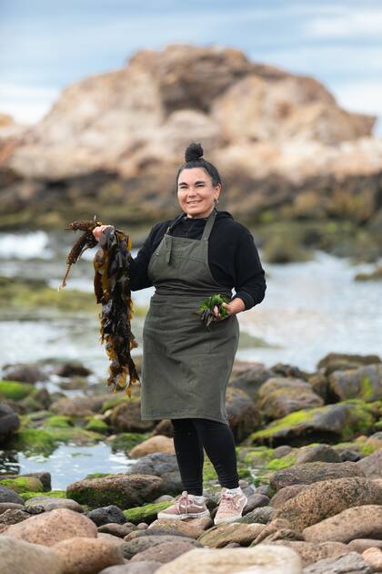 Carola Puracchio, premiada chef que se especializa en cocina con algas.