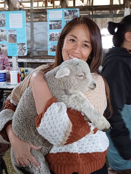 Carolina Ascencio, docente de la Escuela Agrotécnica Salesiana Nuestra Señora de la Candelaria de Río Grande