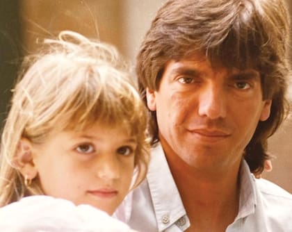 Carolina con su papá, Silvio Oltra, en una foto que ella subió a sus redes. 