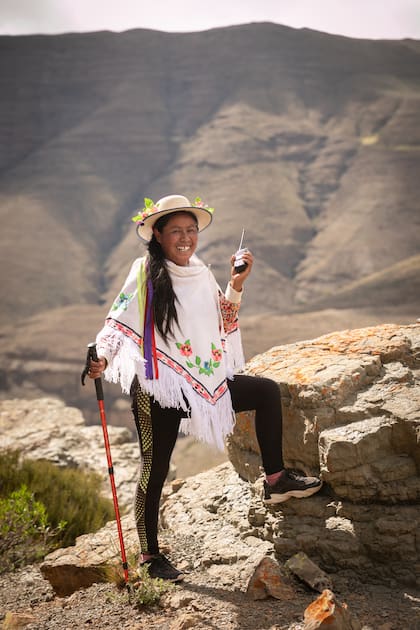 Carolina Corimayo es guía en Caspalá.
