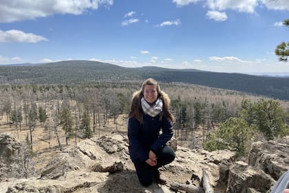 Carolina, en la montaña sagrada Bogd Khan.