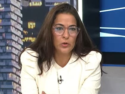 Carolina Moisés, senadora peronista que asumió la vicepresidenta de la Cámara alta, durante una entrevista con LN+