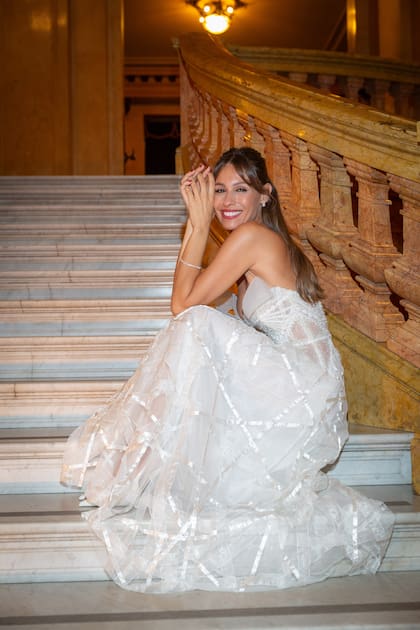 Carolina "Pampita" Ardohain, invitada especial al desfile de Sylvie Burstin