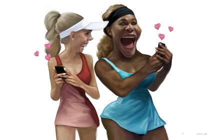 Caroline Wozniacki y Serena Williams, las caras del tenis femenino