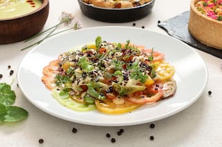 Carpaccio de tomates frescos