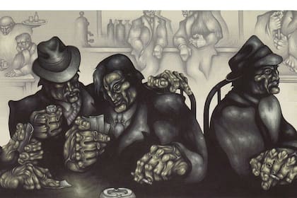 Una obra de Ricardo Carpani, el artista más reconocido del Grupo Espartaco