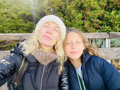 Carrá junto a su hija menor, Amelia