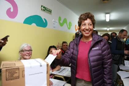 Carreras votó en Bariloche