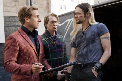 Carrey, junto a Steve Carell y Steve Buscemi en El increíble Burt Wonderstone