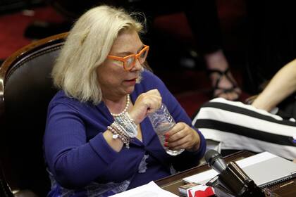 Carrió durante el debate