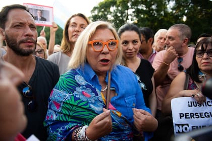 Carrió en el acto por Alberto Nisman