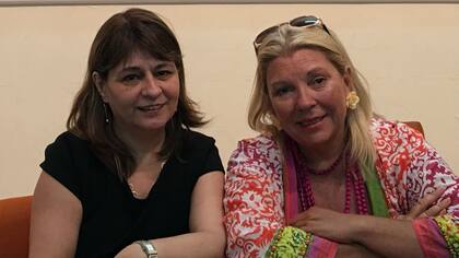 Graciela Bevacqua y Elisa Carrió