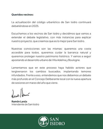 Carta Ramón Lanús