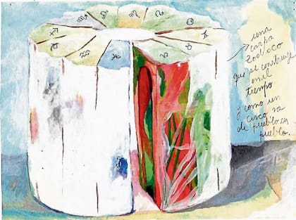 Cartas natales. Bocetos de la instalación "Un zodíaco posible", de Catalina León, que se exhibirá este año en la Usina del Arte