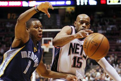 Carter jugando para los New Jersey Nets