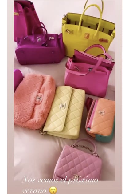 Carteras vip: Wanda Nara mostró su exclusiva y costosa colección