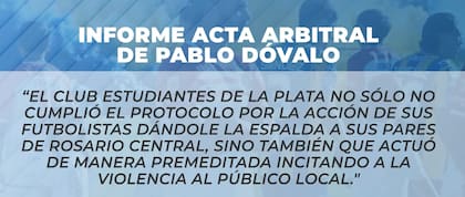 Caruso Lombardi se refirió al informe de Dóvalo post Rosario Central - Estudiantes