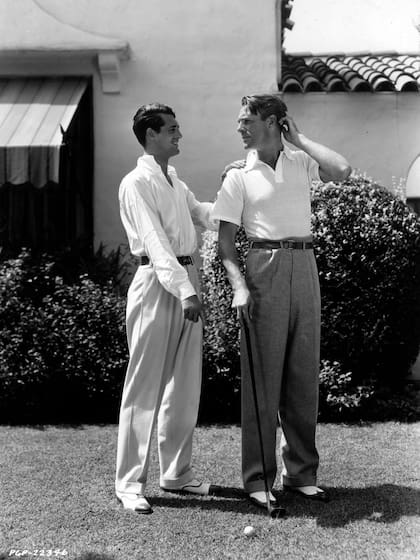 Grant y Scott, en el reportaje fotográfico con el que mostraron su "casa de solteros"