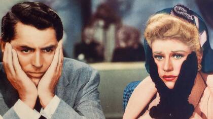 Cary Grant y Ginger Rogers en En una luna de miel