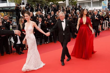 Carys Zeta Douglas, Michael Douglas y Catherine Zeta-Jones en Cannes