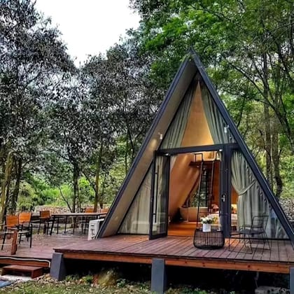 Casa prefabricada en Amazon estilo cabaña que se vende en menos de US$40 mil (Amazon)