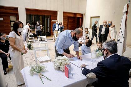 "No queríamos postergarlo más", comentó Damián Ugerman a LA NACIÓN el día después de su casamiento