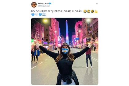 Casán apeló a una de sus frases históricas para burlarse del presidente brasilero Jair Bolsonaro