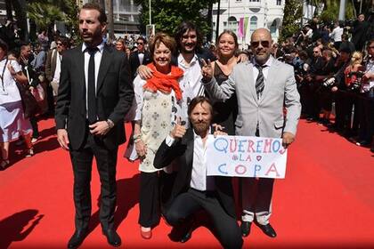 Casas (a la derecha) y Mortensen, en Cannes