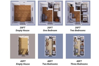 Casas pequeñas pueden incluir hasta tres habitaciones más