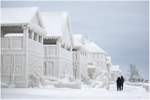 El pueblo que se congeló entero en Canadá por la tormenta invernal