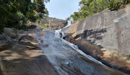 Cascada frey, donde murió la turista bonaerense.