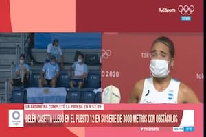 Casetta se quebró en TV tras su participación en los 3000 metros con obstáculos