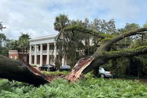 Casey DeSantis compartió cómo cayó un árbol en la mansión del gobernador por el impacto de Idalia