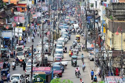 Las calles de Nueva Delhi, prácticamente recuperaron la normalidad