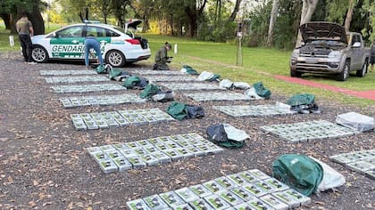 Casi media tonelada de cocaína abandonada en Santa Fe