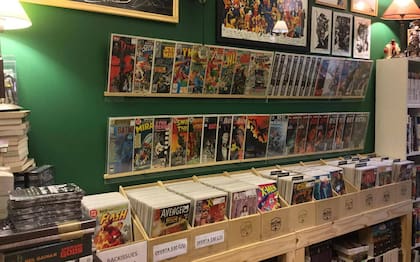 Casi todo el material que se vende en The Godfather Comics es en inglés