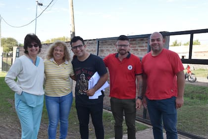 Caso Cecilia: César Sena, en un acto de campaña con la intendenta de Colonias Unidas, Alicia Leiva, el 7 de junio, cinco días después de la desaparición de su pareja