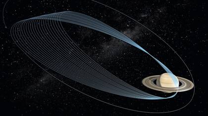 Cassini orbitará 22 veces a Saturno durante la fase final de su misión