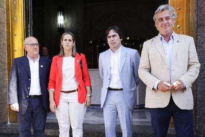 Castagnani (CRA), Sarnari (FAA), Magnano (Coninagro) y Pino (SRA)