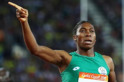 Caster Semenya, durante su participación en Juegos de la Commonwealth de Gold Coast 2018